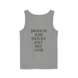 Stylish Unisex Tank Top with Artistic Floral Design, Casual Summer Wear, Art Lovers Gift, Beach Day Outfit, Gift for Him/Her