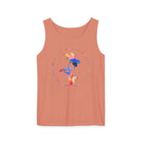Stylish Unisex Tank Top with Artistic Floral Design, Casual Summer Wear, Art Lovers Gift, Beach Day Outfit, Gift for Him/Her