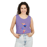 Stylish Unisex Tank Top with Artistic Floral Design, Casual Summer Wear, Art Lovers Gift, Beach Day Outfit, Gift for Him/Her
