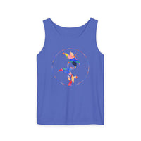 Stylish Unisex Tank Top with Artistic Floral Design, Casual Summer Wear, Art Lovers Gift, Beach Day Outfit, Gift for Him/Her