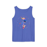 Stylish Unisex Tank Top with Artistic Floral Design, Casual Summer Wear, Art Lovers Gift, Beach Day Outfit, Gift for Him/Her