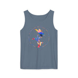 Stylish Unisex Tank Top with Artistic Floral Design, Casual Summer Wear, Art Lovers Gift, Beach Day Outfit, Gift for Him/Her