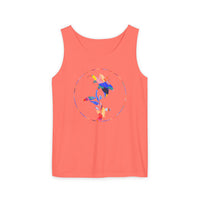Stylish Unisex Tank Top with Artistic Floral Design, Casual Summer Wear, Art Lovers Gift, Beach Day Outfit, Gift for Him/Her