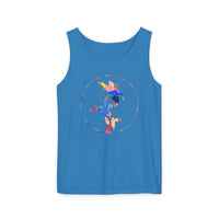 Stylish Unisex Tank Top with Artistic Floral Design, Casual Summer Wear, Art Lovers Gift, Beach Day Outfit, Gift for Him/Her