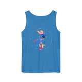 Stylish Unisex Tank Top with Artistic Floral Design, Casual Summer Wear, Art Lovers Gift, Beach Day Outfit, Gift for Him/Her