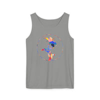 Stylish Unisex Tank Top with Artistic Floral Design, Casual Summer Wear, Art Lovers Gift, Beach Day Outfit, Gift for Him/Her