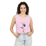 Stylish Unisex Tank Top with Artistic Floral Design, Casual Summer Wear, Art Lovers Gift, Beach Day Outfit, Gift for Him/Her