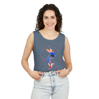 Stylish Unisex Tank Top with Artistic Floral Design, Casual Summer Wear, Art Lovers Gift, Beach Day Outfit, Gift for Him/Her
