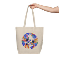 Botanical Canvas Tote Bag - Eco-Friendly Shopping, Floral Art, Reusable Grocery, Gift for Plant Lovers, Everyday Essentials