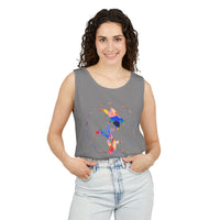 Stylish Unisex Tank Top with Artistic Floral Design, Casual Summer Wear, Art Lovers Gift, Beach Day Outfit, Gift for Him/Her