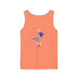 Stylish Unisex Tank Top with Artistic Floral Design, Casual Summer Wear, Art Lovers Gift, Beach Day Outfit, Gift for Him/Her
