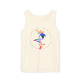 Stylish Unisex Tank Top with Artistic Floral Design, Casual Summer Wear, Art Lovers Gift, Beach Day Outfit, Gift for Him/Her