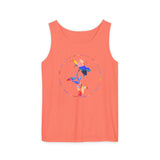 Stylish Unisex Tank Top with Artistic Floral Design, Casual Summer Wear, Art Lovers Gift, Beach Day Outfit, Gift for Him/Her