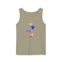 Stylish Unisex Tank Top with Artistic Floral Design, Casual Summer Wear, Art Lovers Gift, Beach Day Outfit, Gift for Him/Her