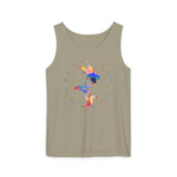 Stylish Unisex Tank Top with Artistic Floral Design, Casual Summer Wear, Art Lovers Gift, Beach Day Outfit, Gift for Him/Her