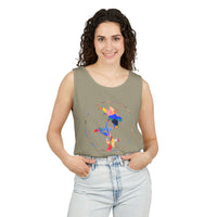 Stylish Unisex Tank Top with Artistic Floral Design, Casual Summer Wear, Art Lovers Gift, Beach Day Outfit, Gift for Him/Her
