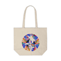 Botanical Canvas Tote Bag - Eco-Friendly Shopping, Floral Art, Reusable Grocery, Gift for Plant Lovers, Everyday Essentials
