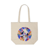 Botanical Canvas Tote Bag - Eco-Friendly Shopping, Floral Art, Reusable Grocery, Gift for Plant Lovers, Everyday Essentials